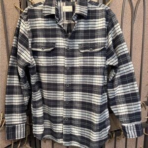 Jachs Black and White Plaid flannel Men's Shirt